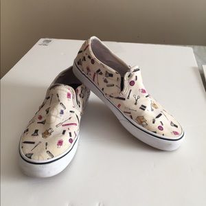 vans asher lipstick print